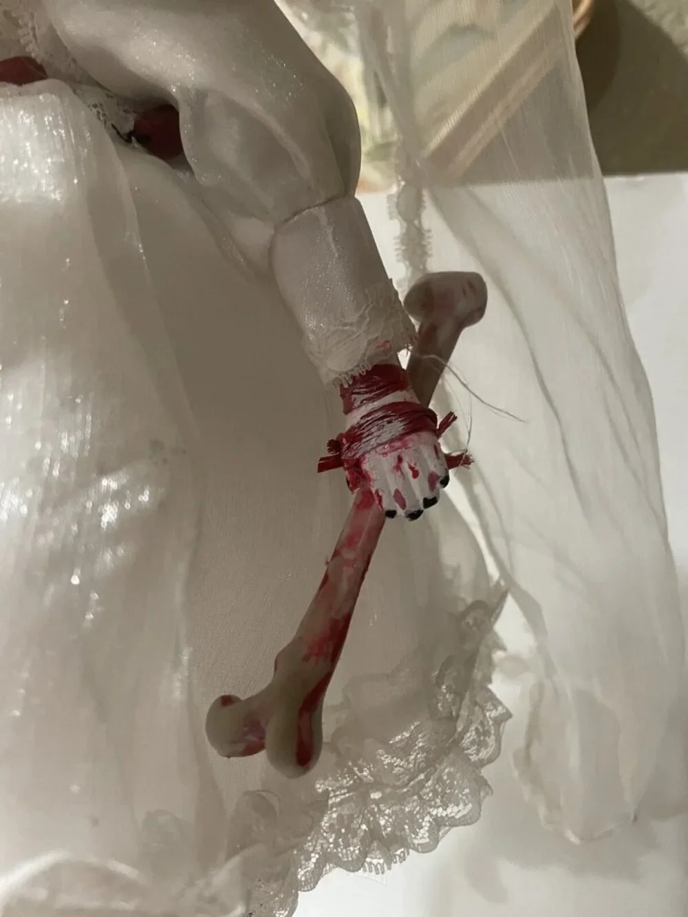 Bride PORCELAIN HORROR DOLL HAUNTED HANDPAINTED SPOOKY GHOSTLY EERIE UNEARTHLY